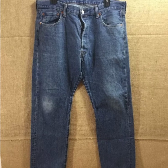 Levi’s 501 36x30 classic straight leg denim jeans - Picture 2 of 6